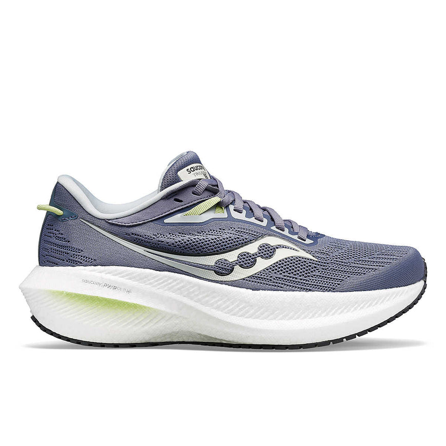 Women's Saucony Triumph 21, Iris/Fern, 7.5 B Medium