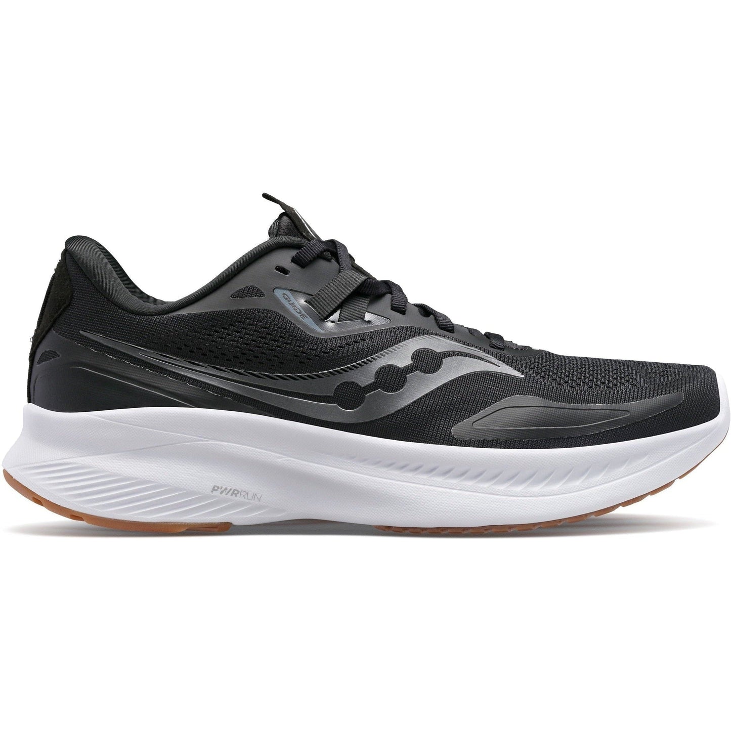 Women's Saucony Guide 15, BLACK/GUM, 9 B Medium