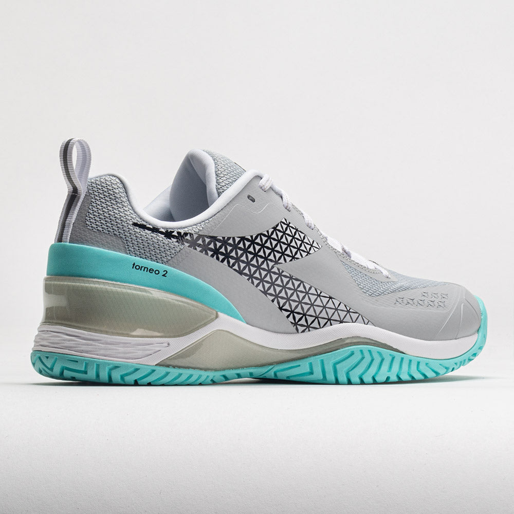 Diadora Blushield Torneo 2 AG Women's Silver DD/Black/Aruba Blue