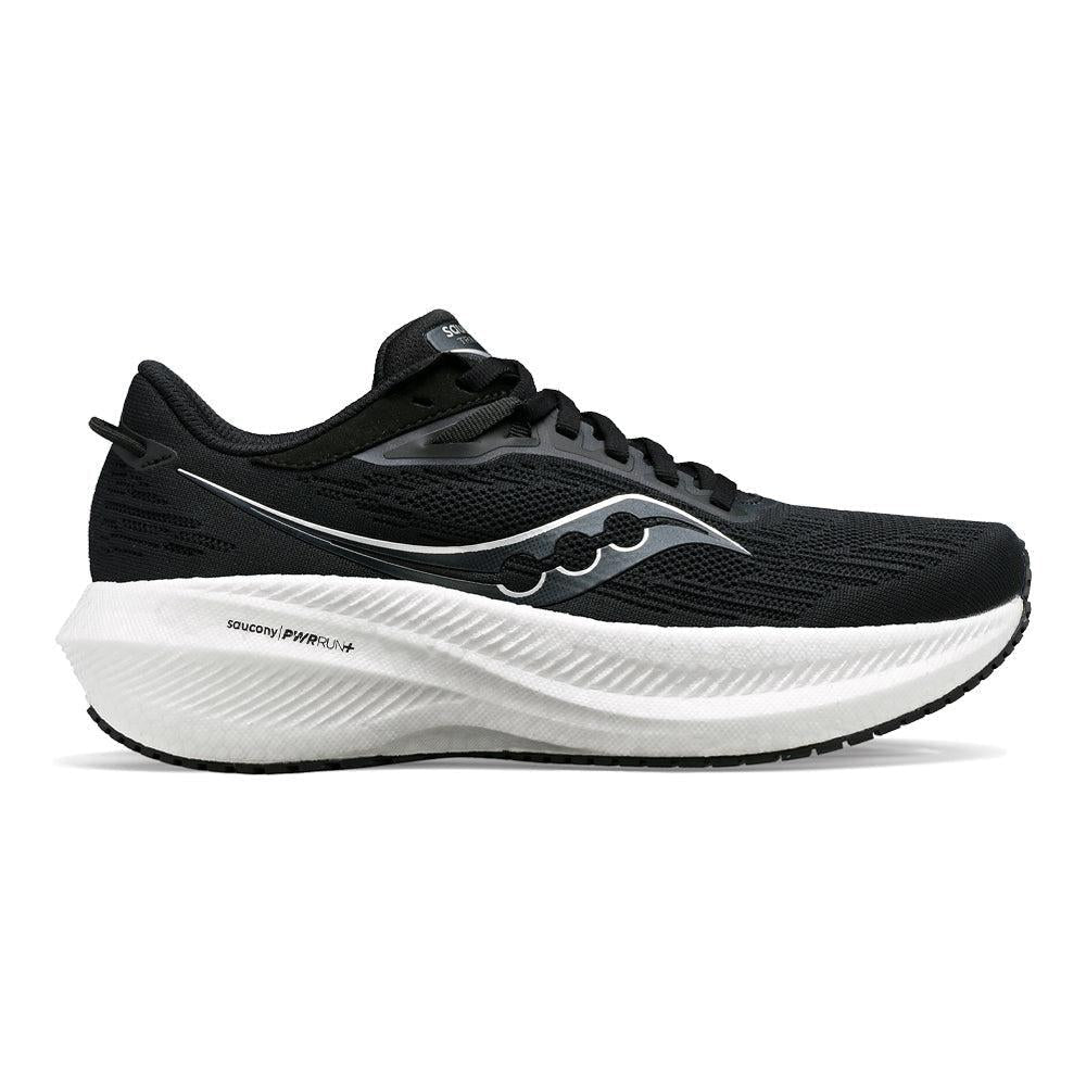 Women's Saucony Triumph 21, Black/White, 8 B Medium