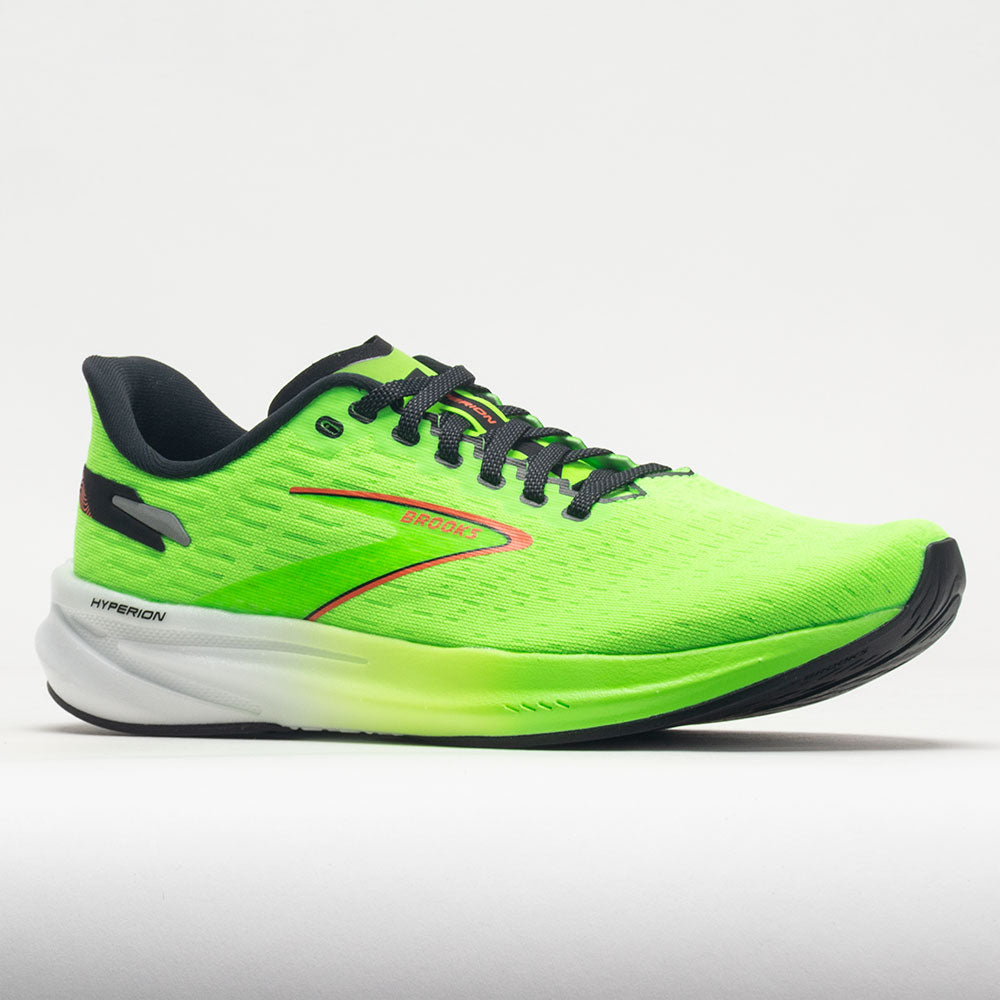 Brooks Hyperion Men's  Green Gecko/Red Orange/White