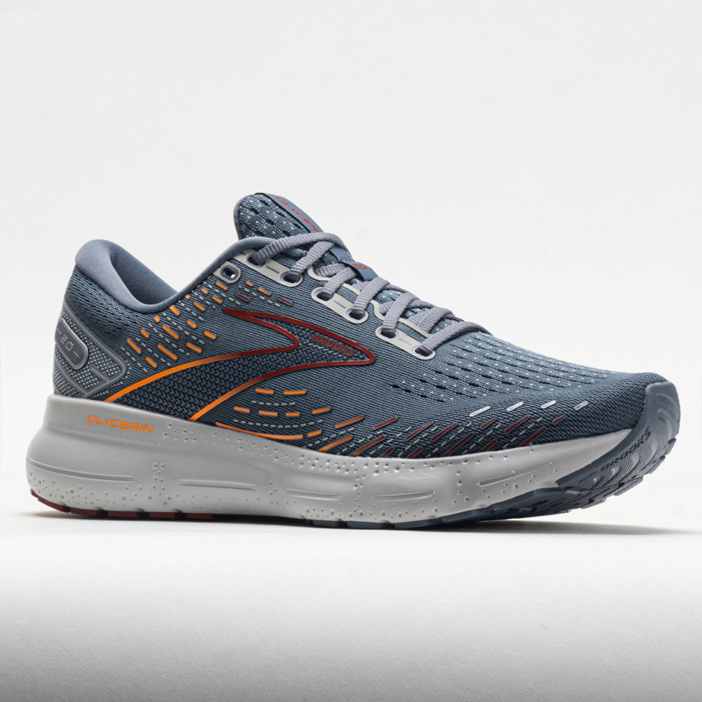 Brooks Glycerin 20 Men's  Grey/Chili Oil/Orange